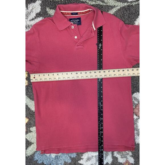 Abercrombie & Fitch Shirt Mens Size XL Muscle Fit Polo Tee Preppy Y2K Academia - Picture 4 of 8
